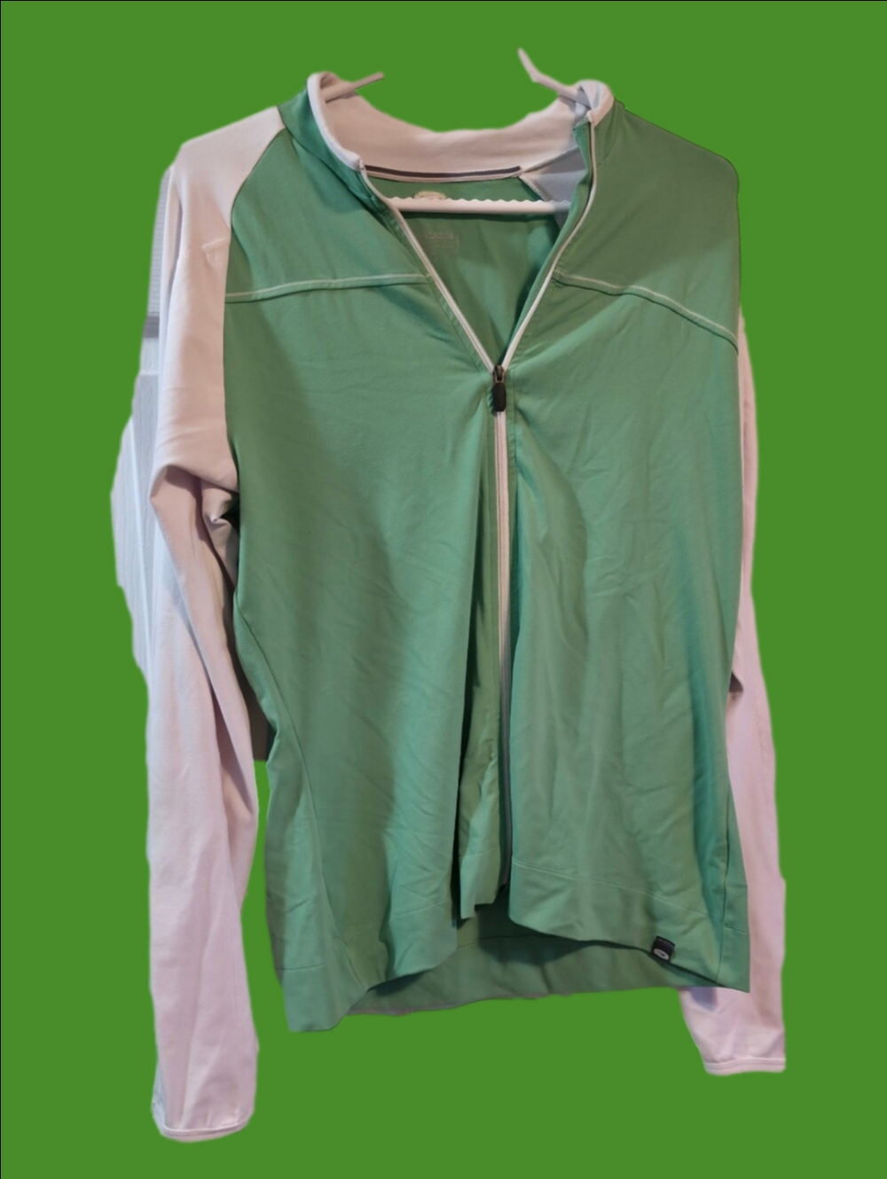 4/$67 Deal! SUGOI Mint Green and White Light Jacket